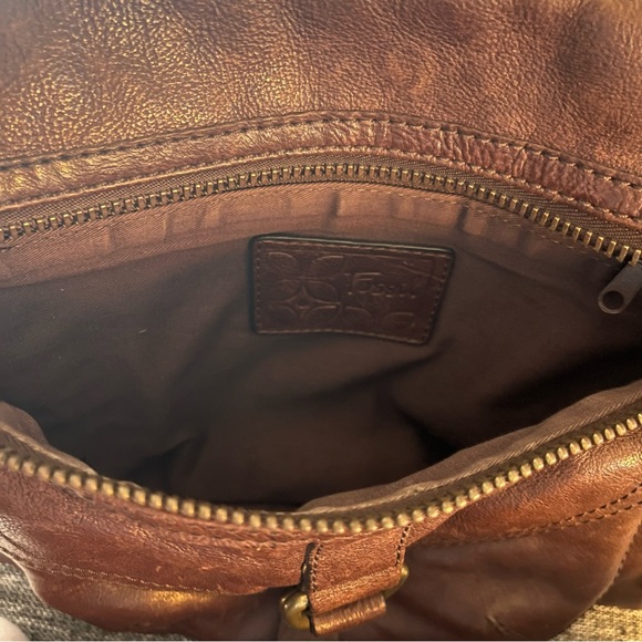 Fossil leather crossbody purse - Picture 3 of 4